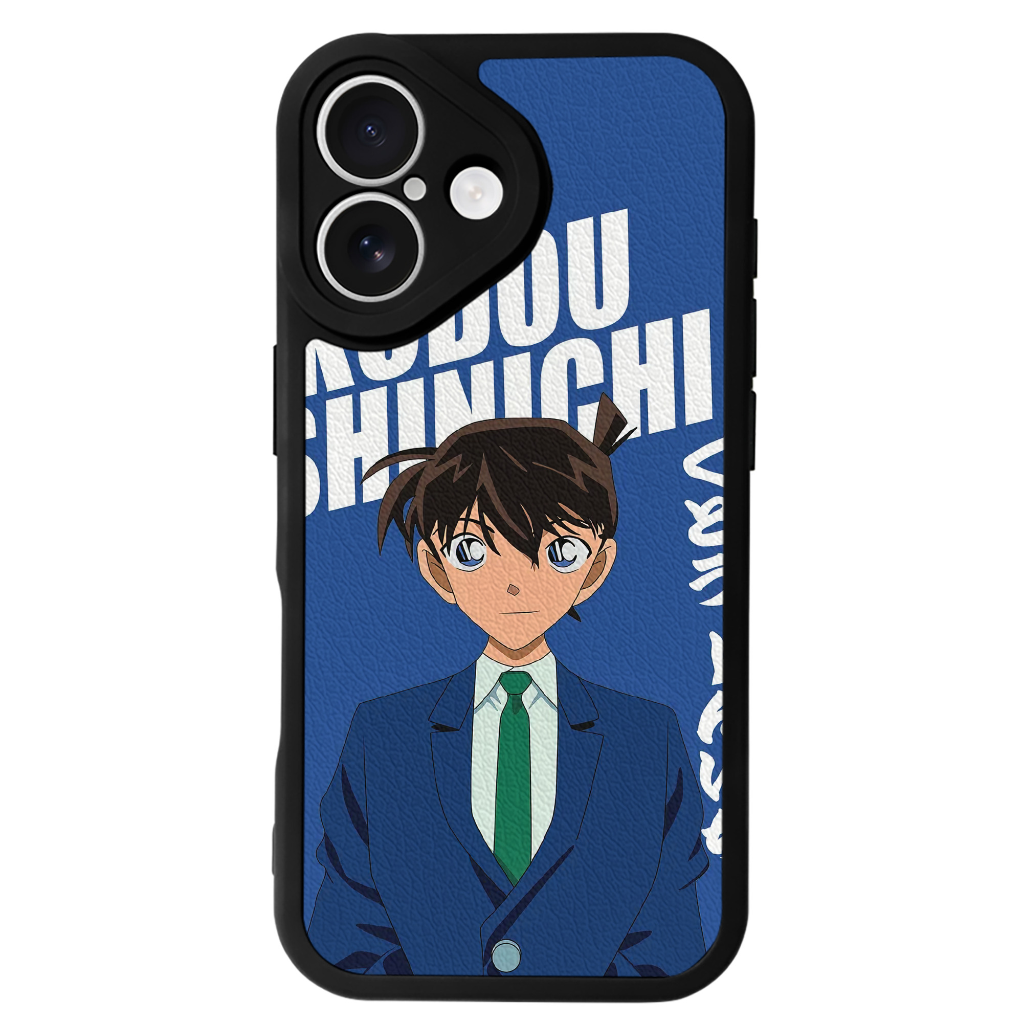 （画像用） 名探偵コナン Detective Conan 【iPhone 16シリーズ対応】シリコンスマホケース（レザー調） 材質：シリコン